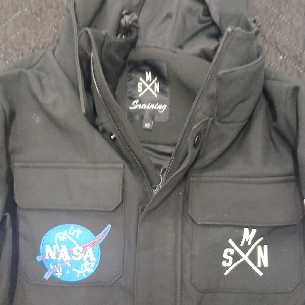 Black Ski Suit with NASA and SN Patches